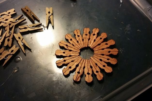 Artesanía de flores con pinzas para la ropa | Artesanías De Flores